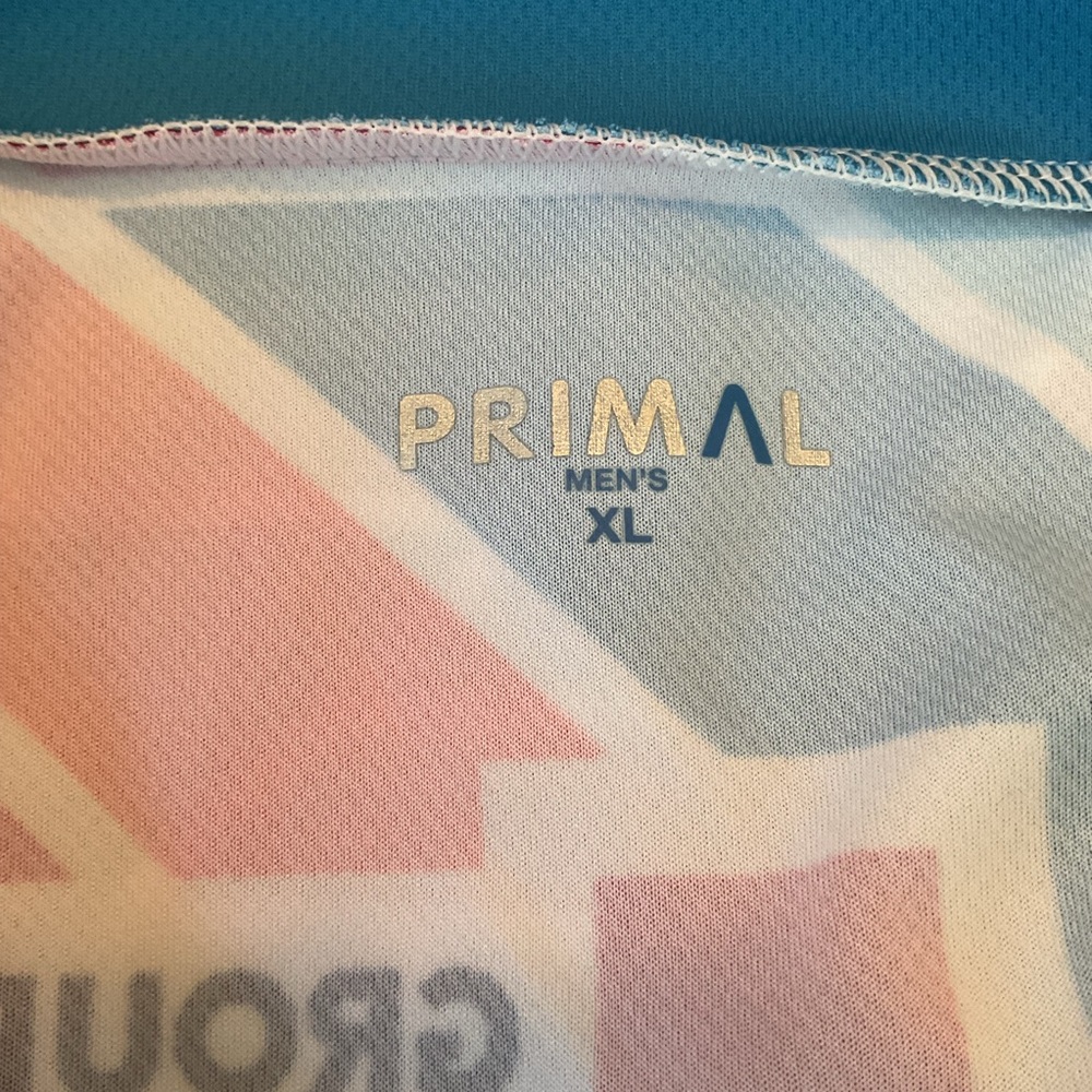 STP Mens 2016 Red and Teal Blue Cycling Jersey XL - Picture 4 of 7